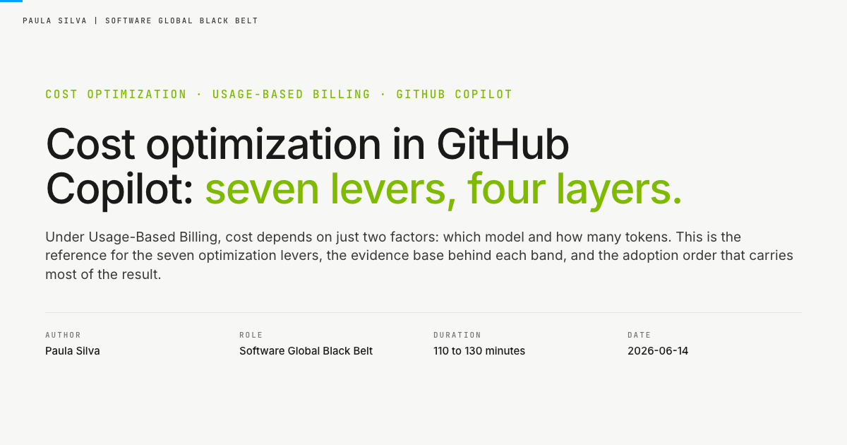 GitHub Copilot UBB Cost Optimization — deck preview